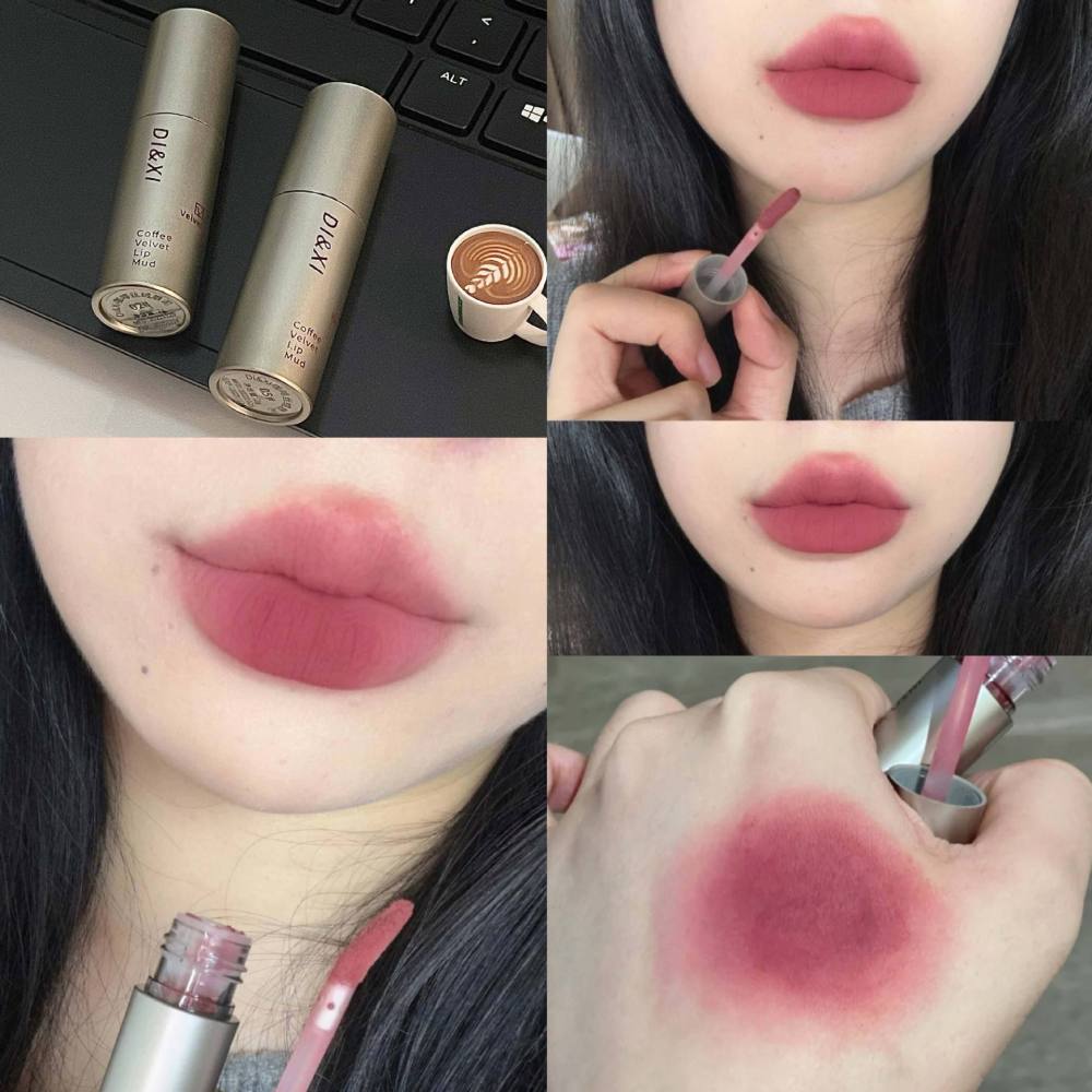 DIXI小银管唇釉丝绒哑光显白唇泥少女自然百搭直播新款彩妆批发