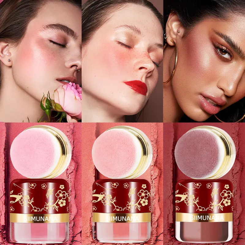 跨境TK爆品TEMU爆款腮红哑光持妆不易飞粉高光提亮膨胀色Blush
