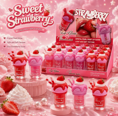Strawberry Ice Cream Lip Gloss