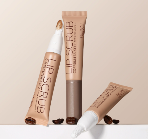 DEROL Lip Scrub with Silicone Brush