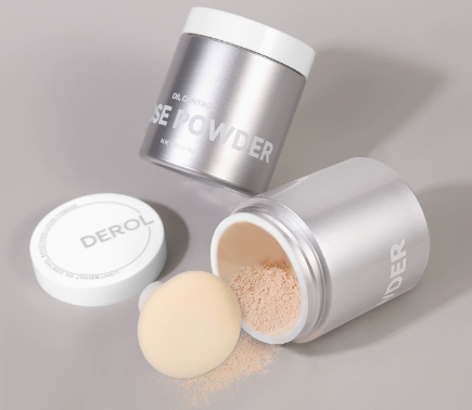 DEROL Mushroom Head Setting Powder with Puff