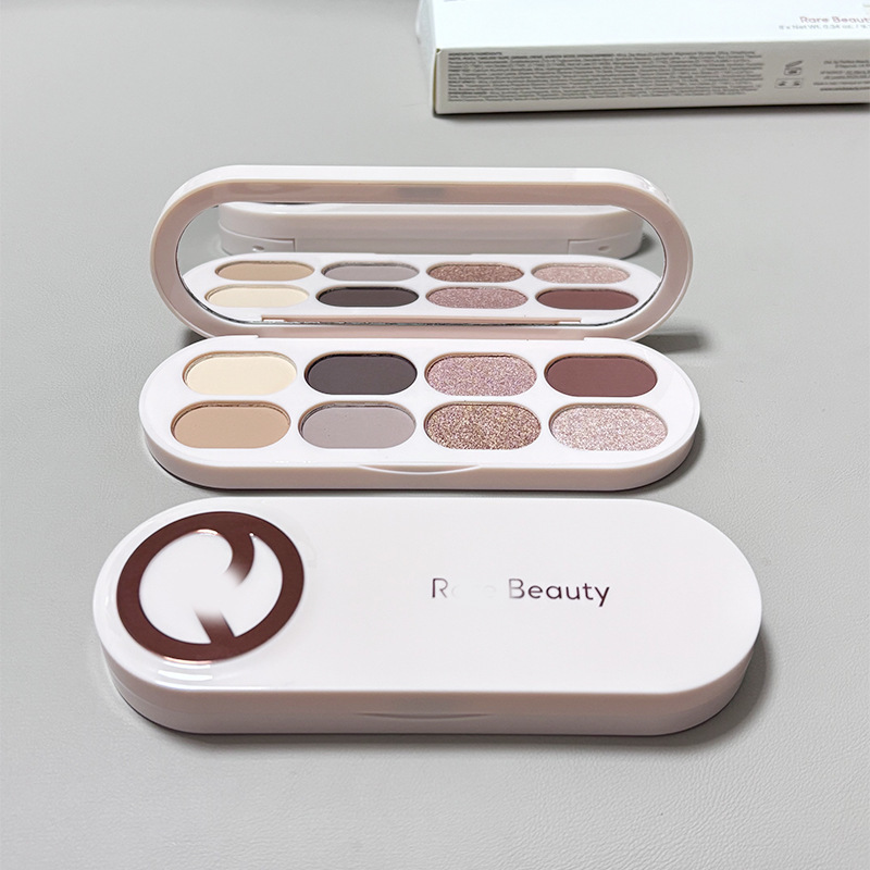 跨境Rare Beauty赛琳娜八色修容基础眼影盘中性色哑光珠光眼影盘1