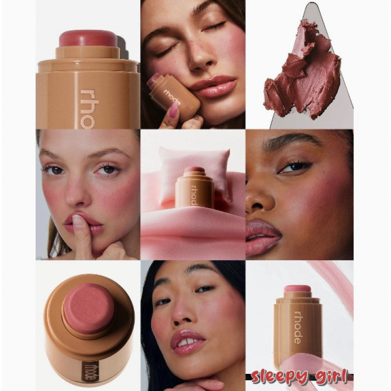 跨境hailey海莉同款唇腮两用rhode skin腮红棒 piggy/freckle腮红