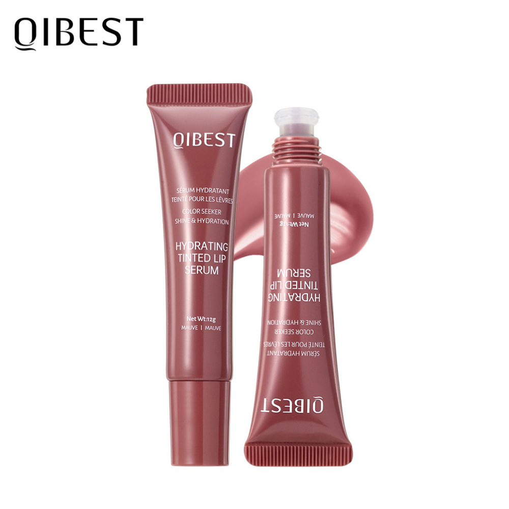 QIBEST跨境有色唇蜜液体补水保湿轻盈亮泽润唇膏水光唇釉滋润唇乳