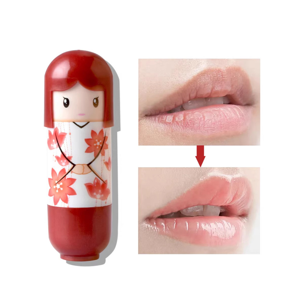 恒芳润唇膏批发外贸心之恋日本和服娃娃润唇膏Lipgloss滋润X4211