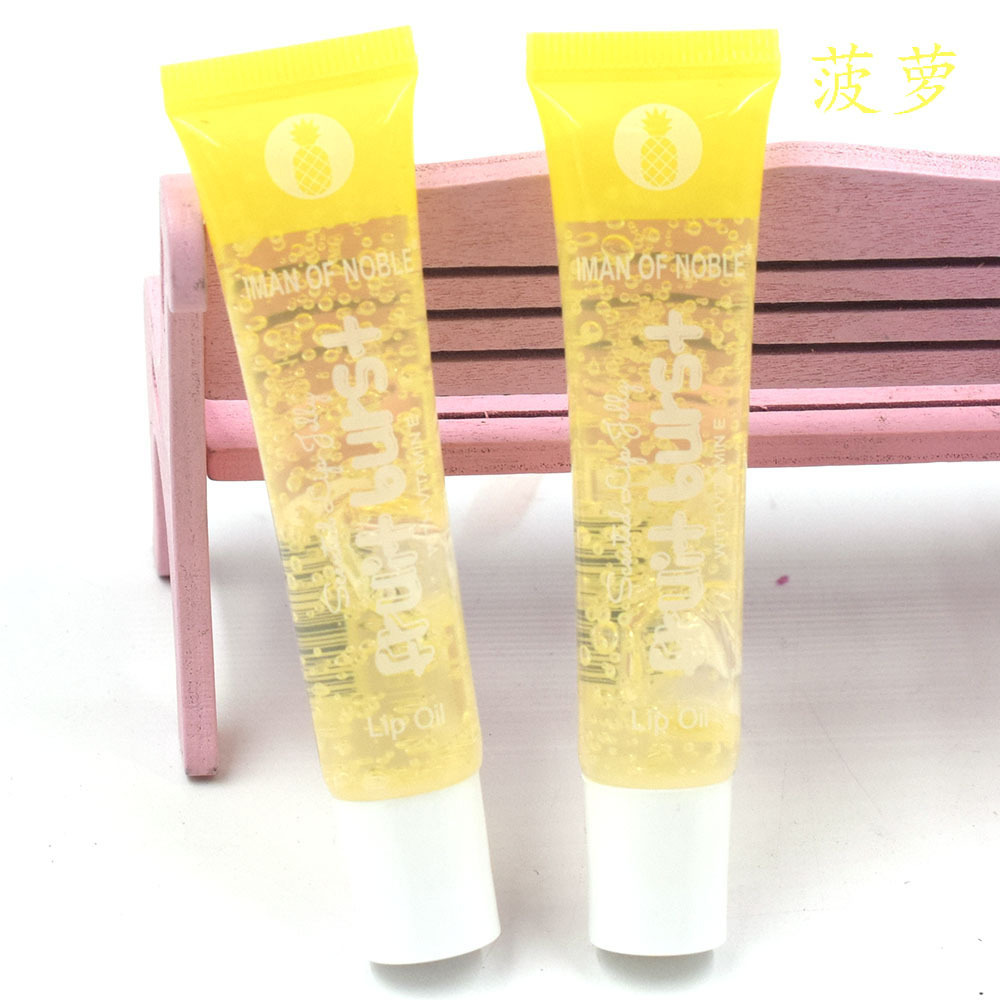 跨境外贸水果味唇油唇蜜无色凡士林唇膏滋润唇部爆款高保湿
