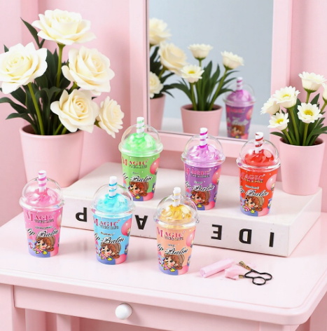 6-Flavor Fruit & Milk Tea Moisturizing Lip Balm Set