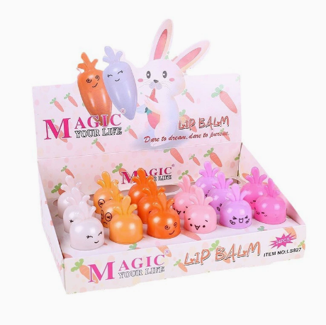 Carrot Rabbit 6-Color Lip Balm Set