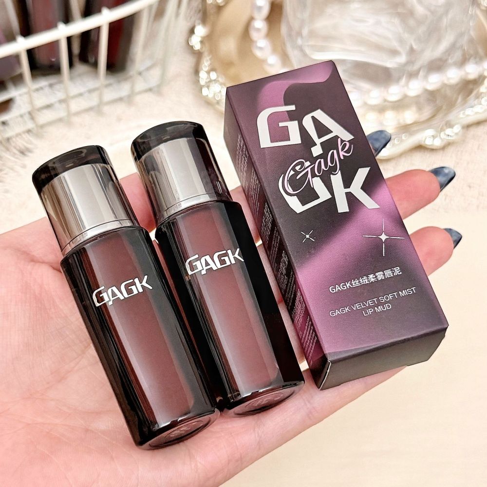 GAGK丝绒柔雾唇泥哑光雾面唇釉不易掉色粘杯学生素颜显白唇釉平价