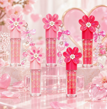 OAUMD Flower-Shaped Mirror Lip Gloss