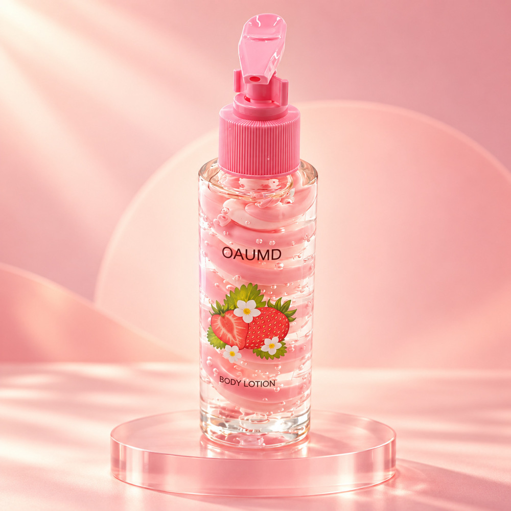 OAUMD 新款四色分层身体乳水果香烟酰胺滋润提亮全身护肤外贸货源