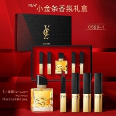 4 Lipsticks + Perfume