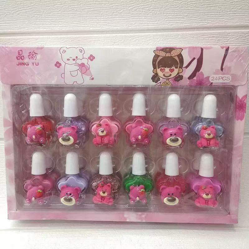 创意卡通三丽鸥水性指甲无味可剥水洗美甲女孩多色组合指甲油美甲