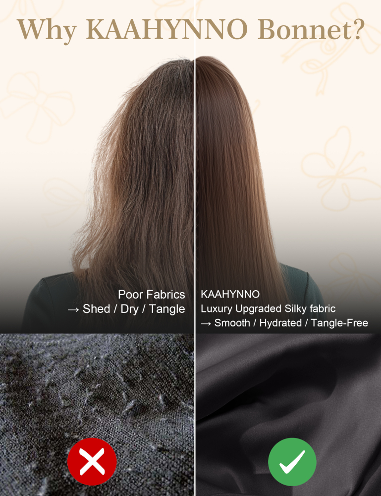 TIe Band Bonnet with Pack - Black