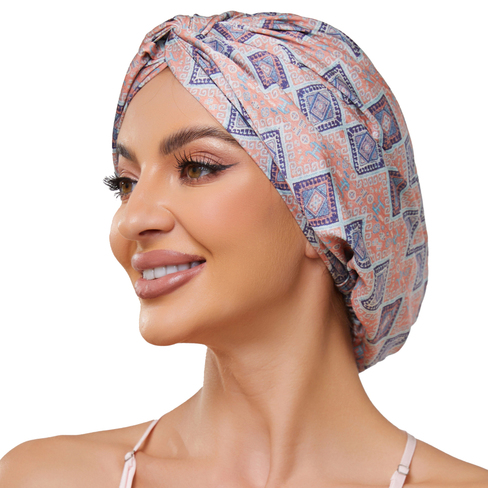 Adjustable Button Bonnet - Bohemia Orange