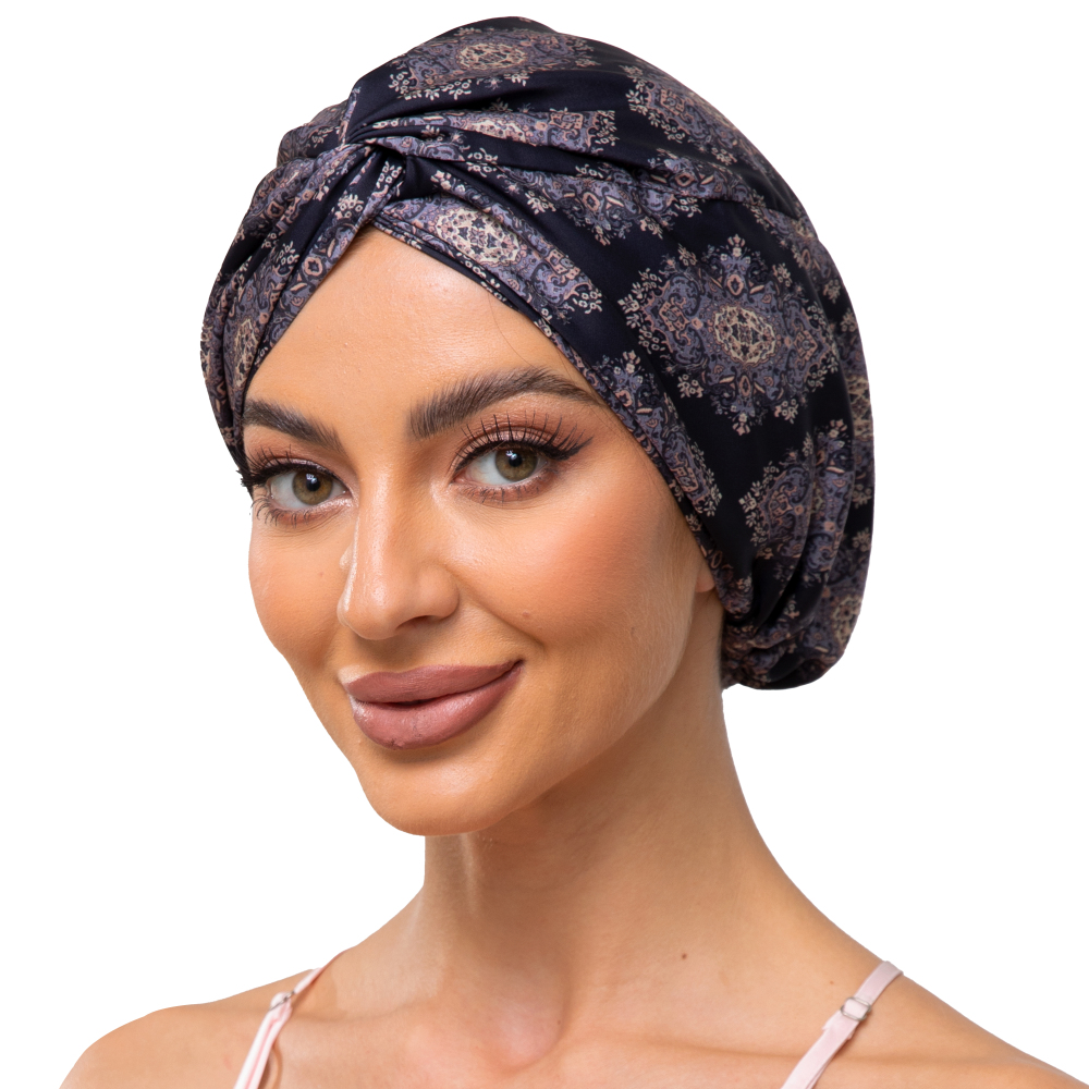 Adjustable Button Bonnet - Bohemia Black