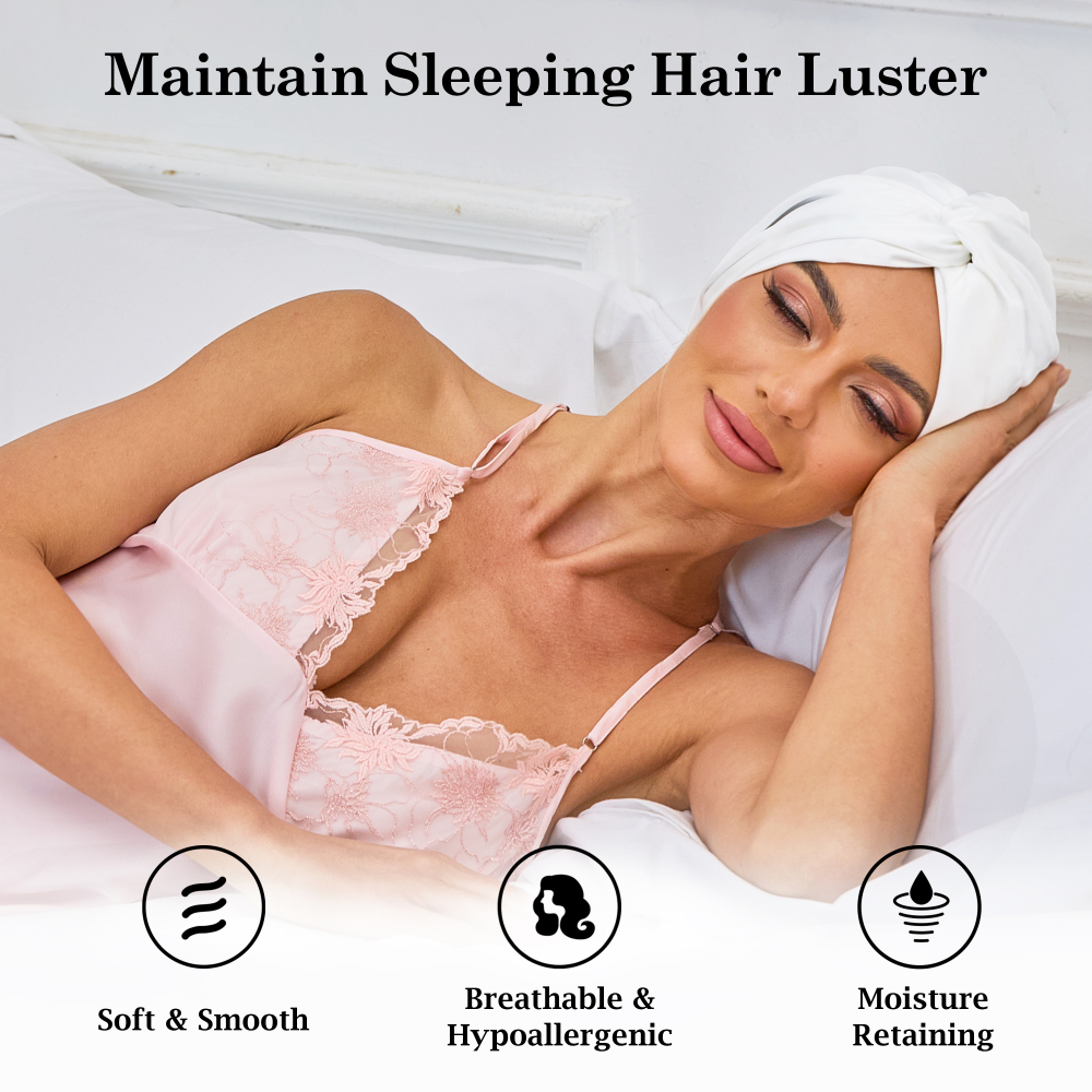 Adjustable Button Bonnet - Pure White