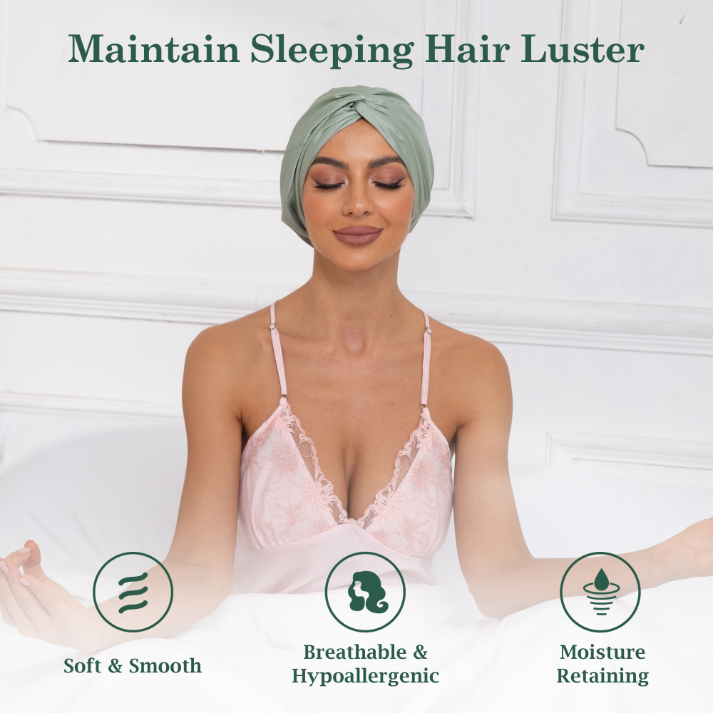 Adjustable Button Bonnet - Green