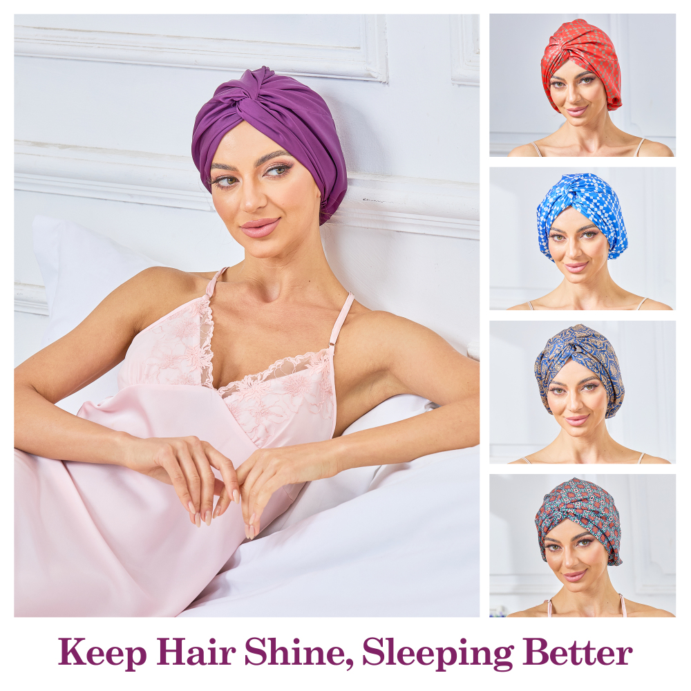 Adjustable Button Bonnet - Mystic Purple