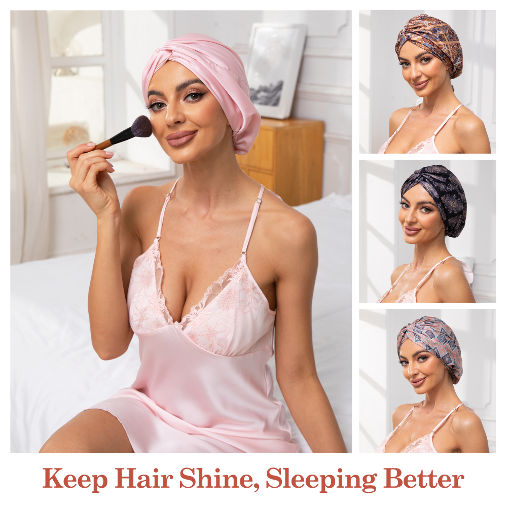 Adjustable Button Bonnet - Pink