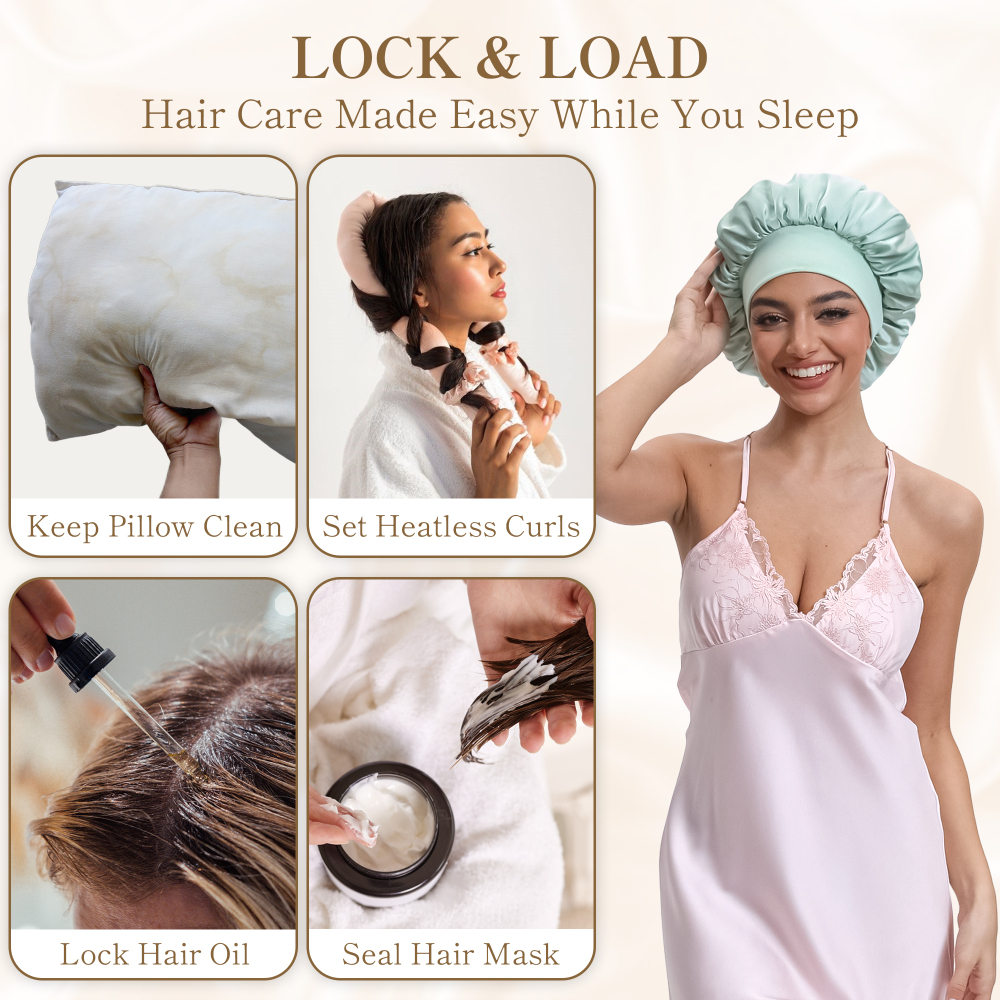 Elastic Bonnet with Pack - Green