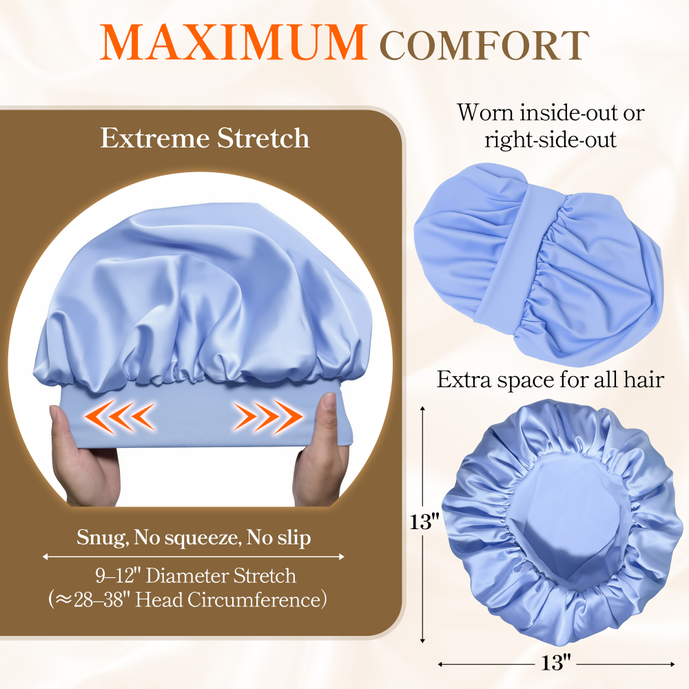 Elastic Bonnet with Pack - Aqua