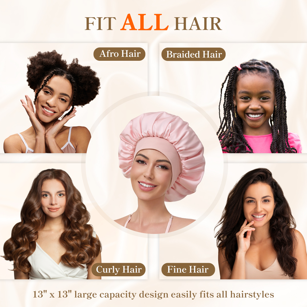 Elastic Bonnet with Pack - Pink