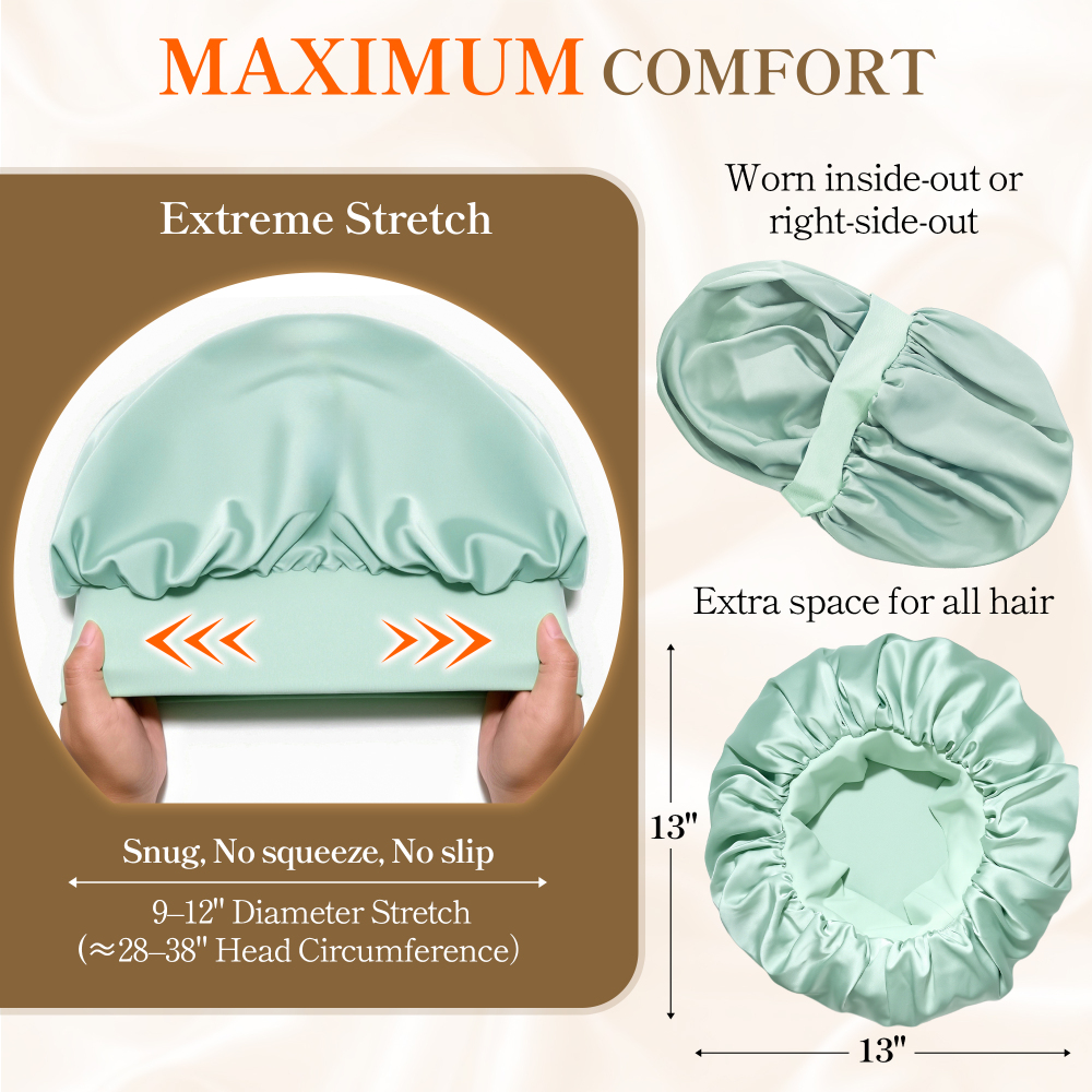 Elastic Bonnet with Pack - Green