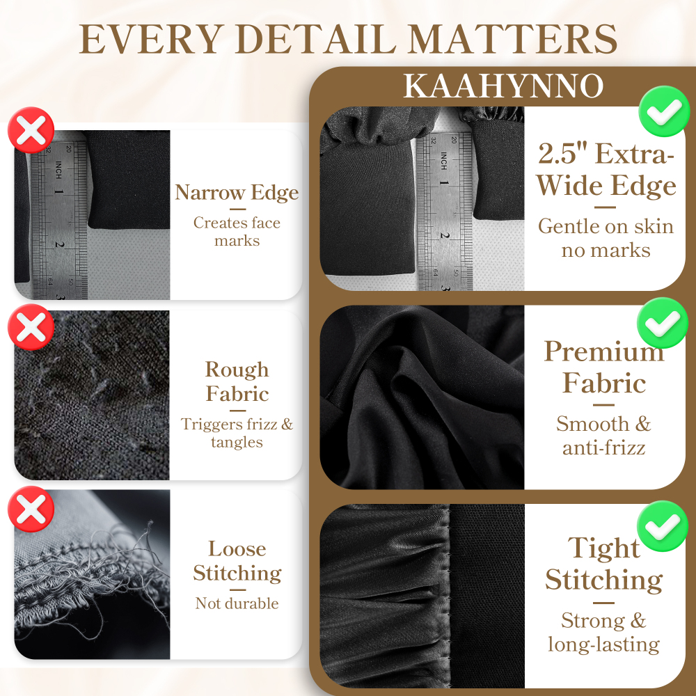 Elastic Bonnet with Pack - Black