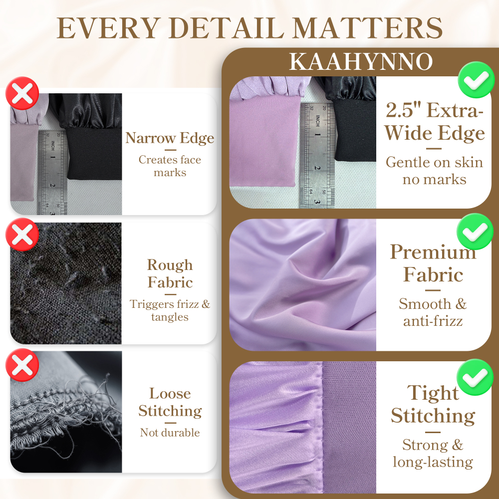 Elastic Bonnet with Pack - Purple