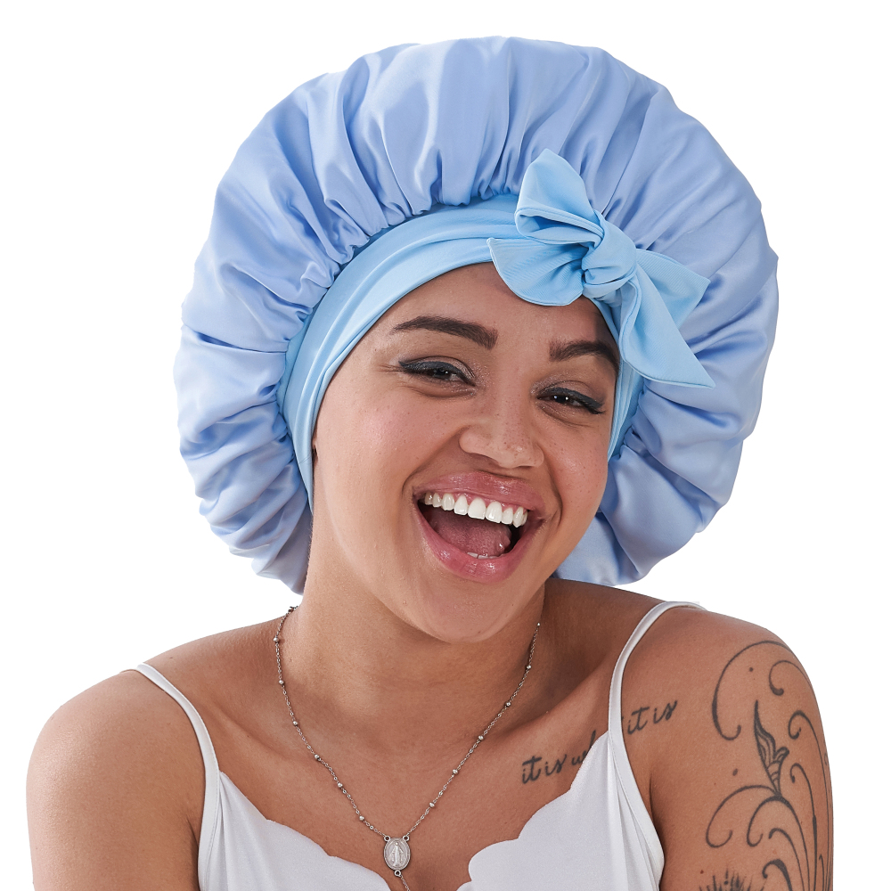 TIe Band Bonnet with Pack - Aqua