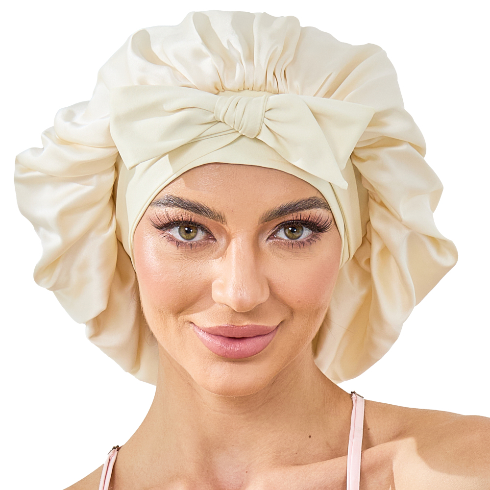 Tie Band Bonnet - Creamy Yellow