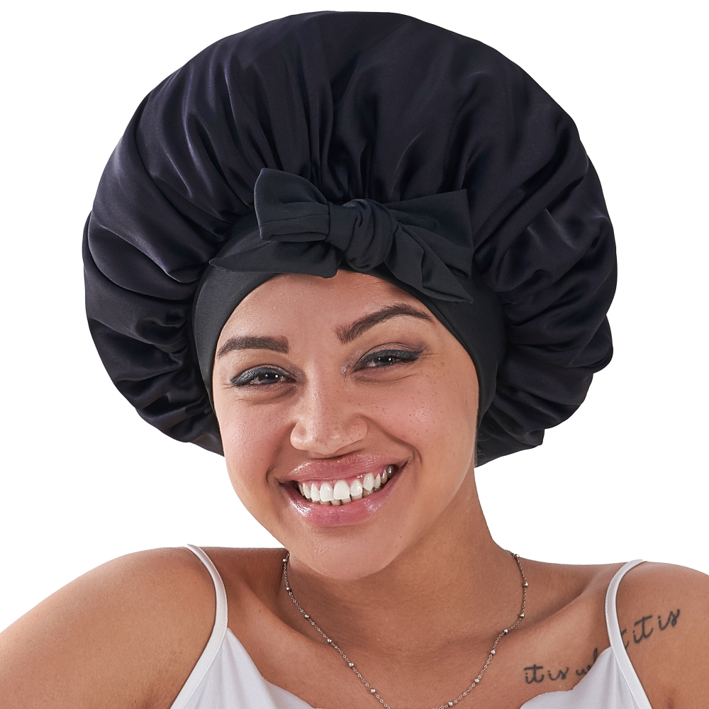 Tie Band Bonnet - Black