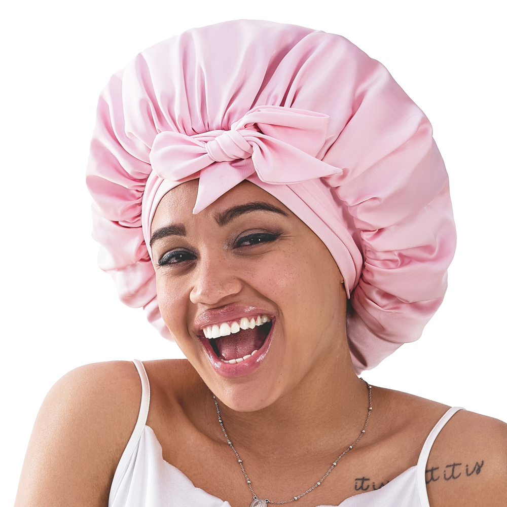Tie Band Bonnet - Pink
