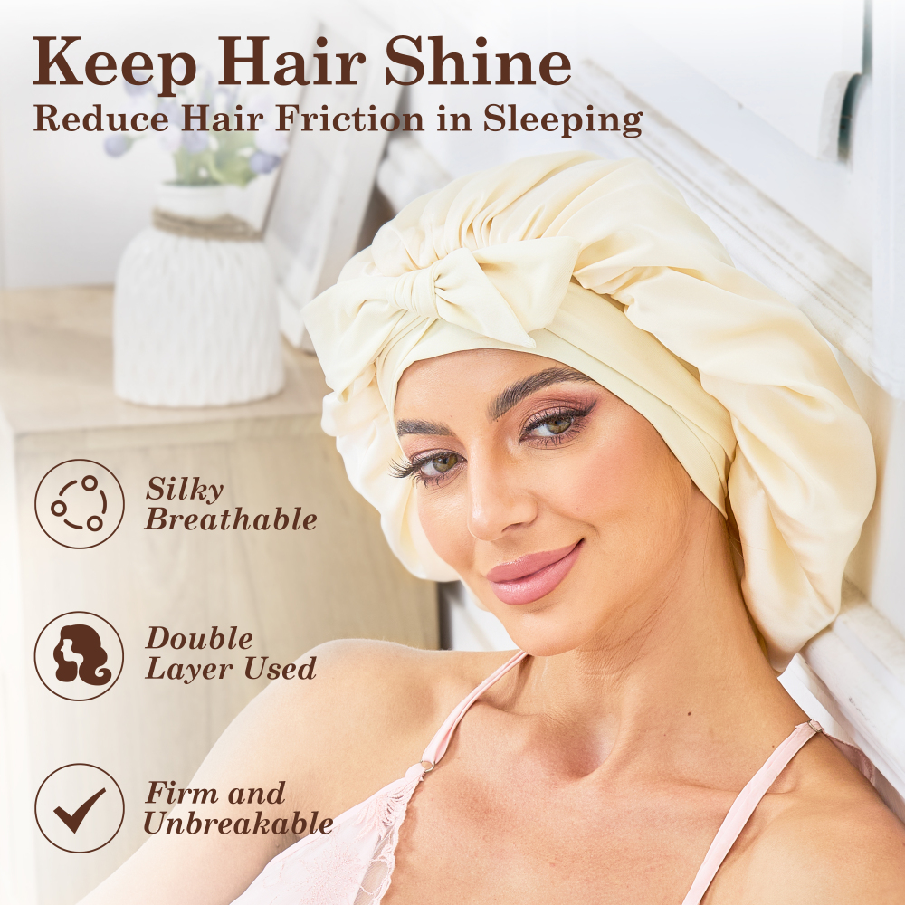 Tie Band Bonnet - Creamy Yellow