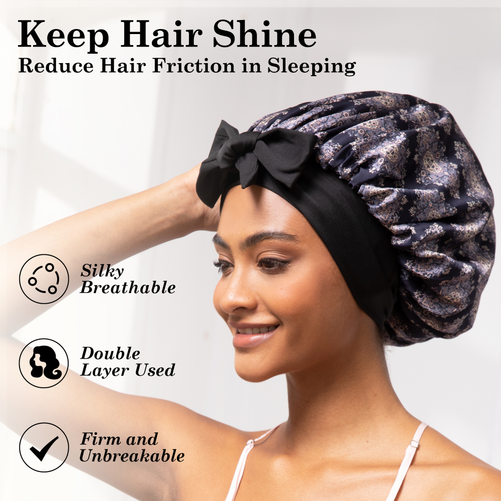 Tie Band Bonnet - Bohemia Black