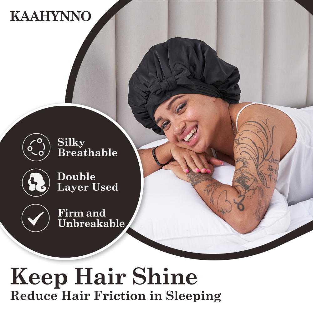 Tie Band Bonnet - Black