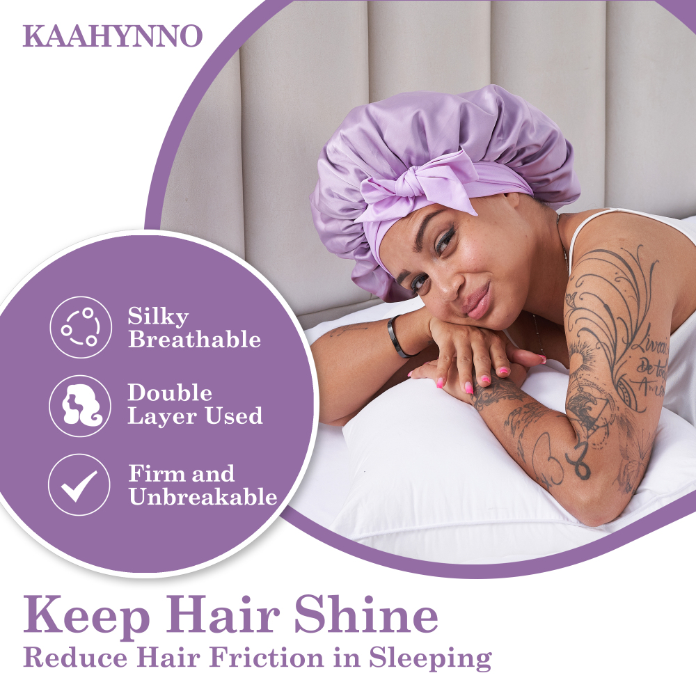 TIe Band Bonnet with Pack - Purple