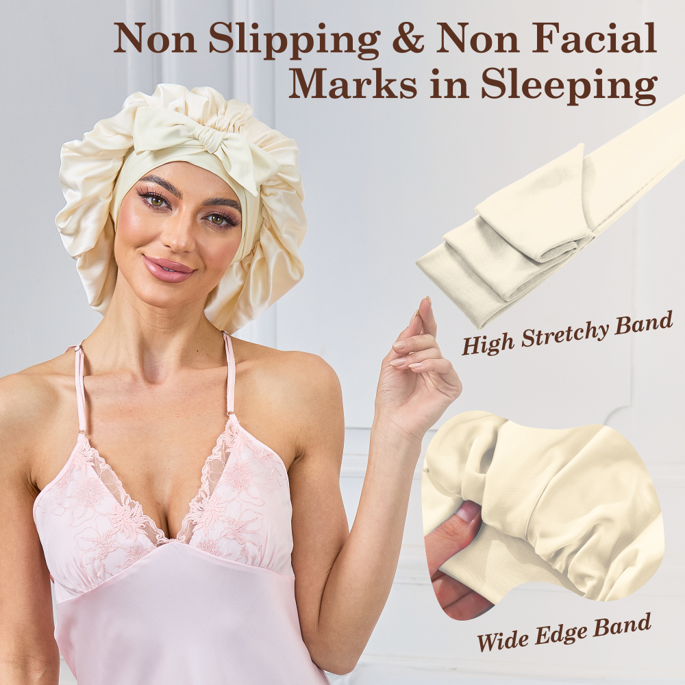 Tie Band Bonnet - Creamy Yellow