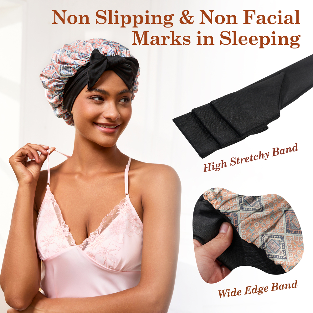 Tie Band Bonnet - Bohemia Orange