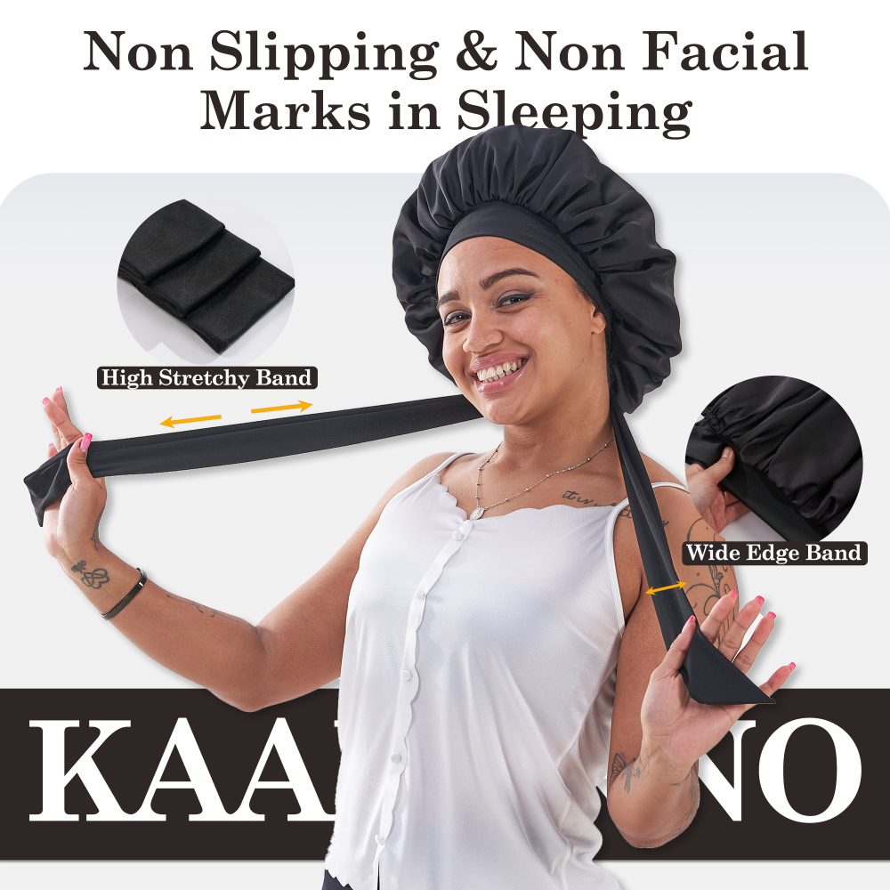 Tie Band Bonnet - Black