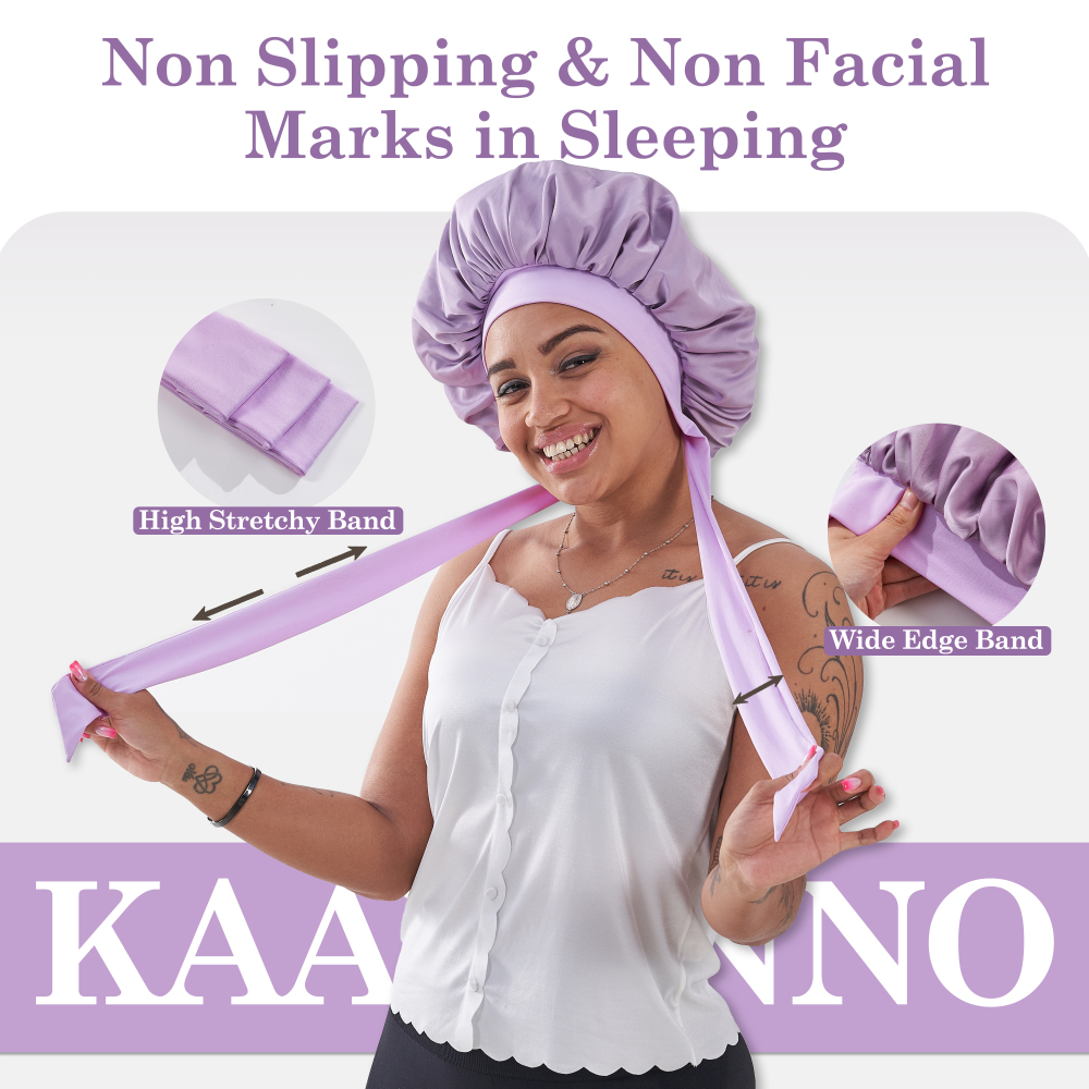 TIe Band Bonnet with Pack - Purple