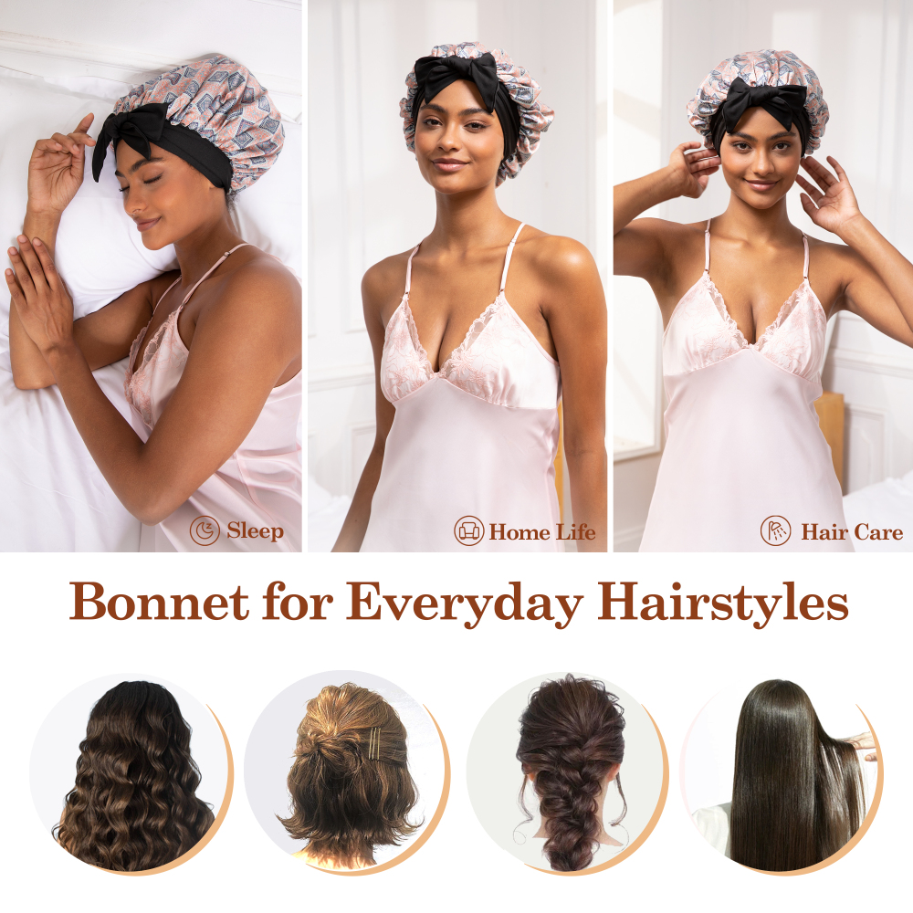 Tie Band Bonnet - Bohemia Orange