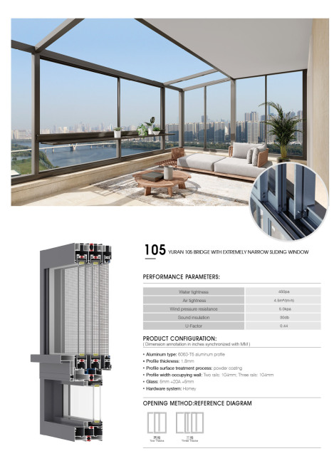 Simple Security Ultra-Narrow Thermal Break Sliding Window