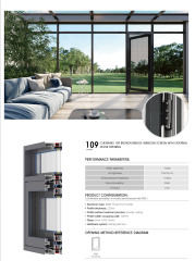 Modern Large Glass Outward-Opening Door