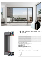 Integrated Outward-Opening Glass Window and Door