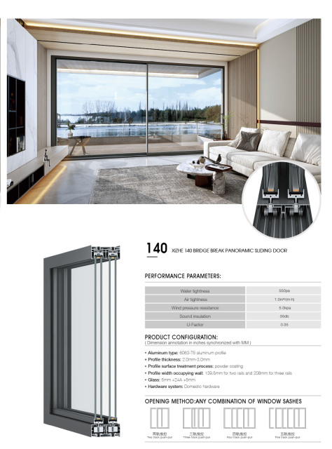 Modern Thermally Broken Panoramic Sliding Door