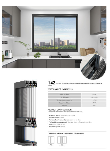 Modern Multi-Slide Broken Bridge Sliding Window