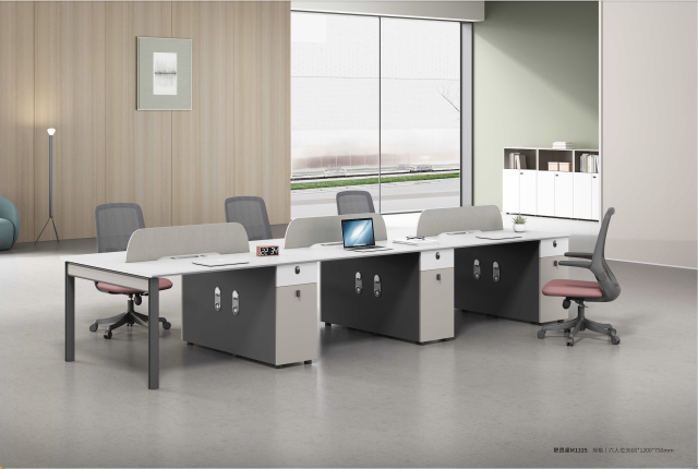 Rectangular Office Set with Drawers
