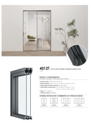 Modish Ultra-Narrow Aluminum Sliding Door